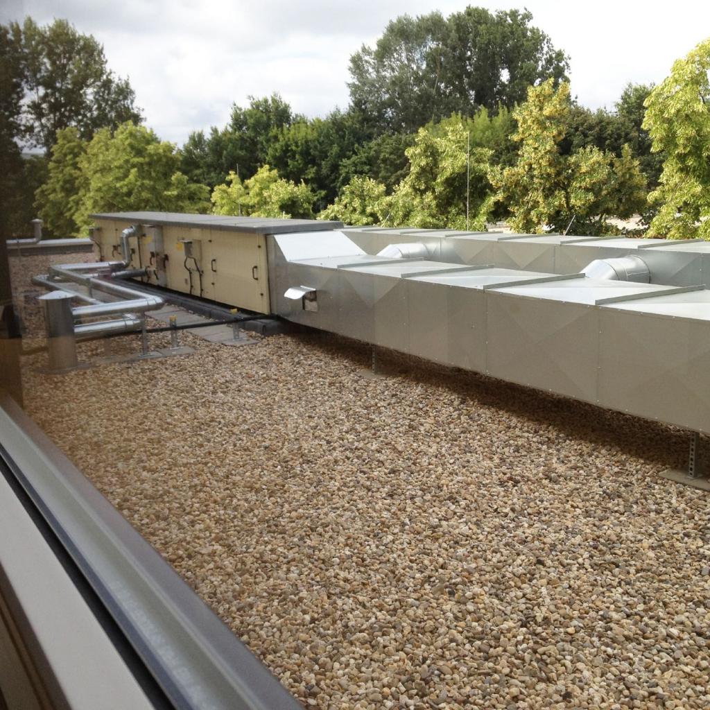 Dachaufbau Klimasystem